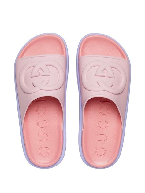 gucci rubber gg slides review|gucci miami rubber platform slides.